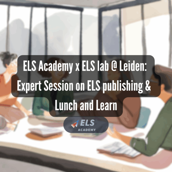 Expert Session on ELS publishing x Lunch and Learn